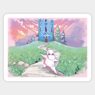 Moomin in Moominvalley Sticker